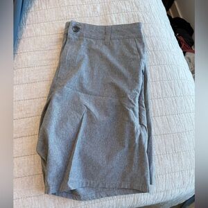Vuori Charcoal and Light Gray Shorts